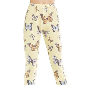wildfox butterfly sweatpants size medium